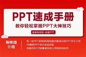 PPT速成手册:创造出含金量达100万的PPT