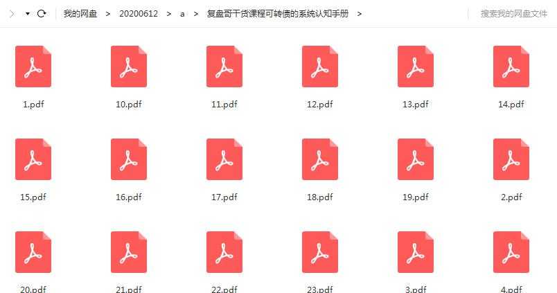 复盘哥干货课程可转债的系统认知手册PDF目录