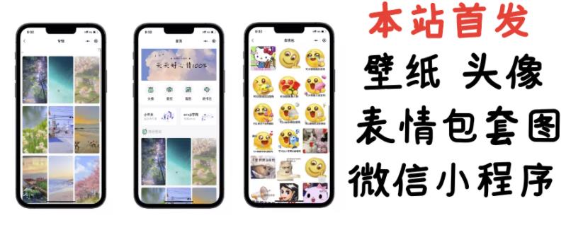 1654470950 【本站首发】小白0基础搭建微信壁纸头像表情包小程序【含源码详细视频教程】