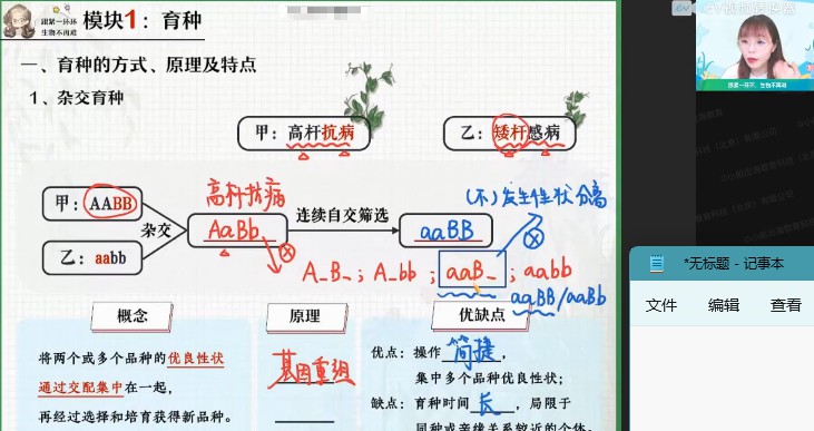 1657668897 作业帮2022高一生物谢一凡春季尖端班