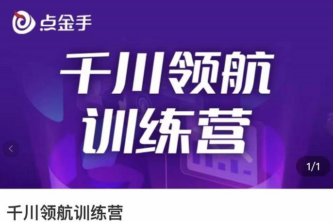 1658609254 点金手·千川领航训练营，干川逻辑与算法的剖析与讲解（原价999）