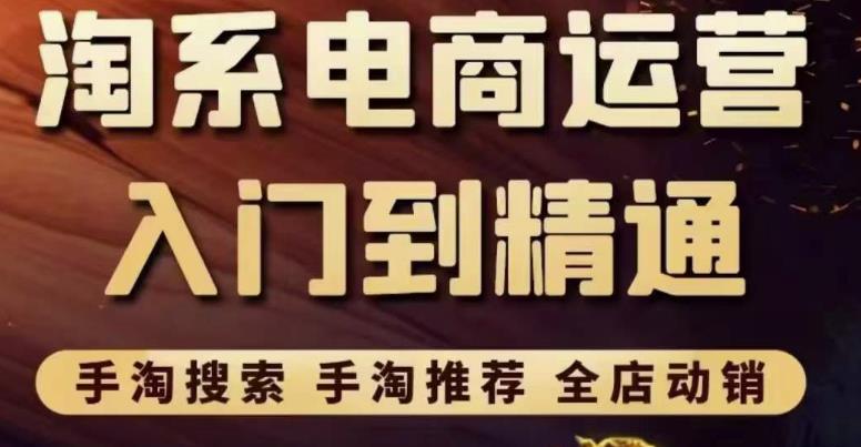 1659718507 淘系电商入门到精通手淘搜索，手淘推荐，全店动销（价值1099元）