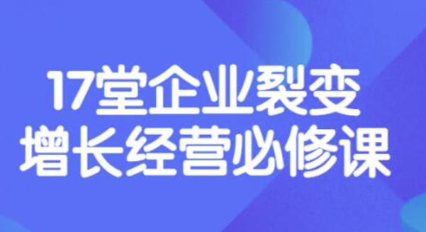 1659807305 张琦《盈利增长17堂必修课》企业裂变增长的经营智慧，带你了解增长的本质