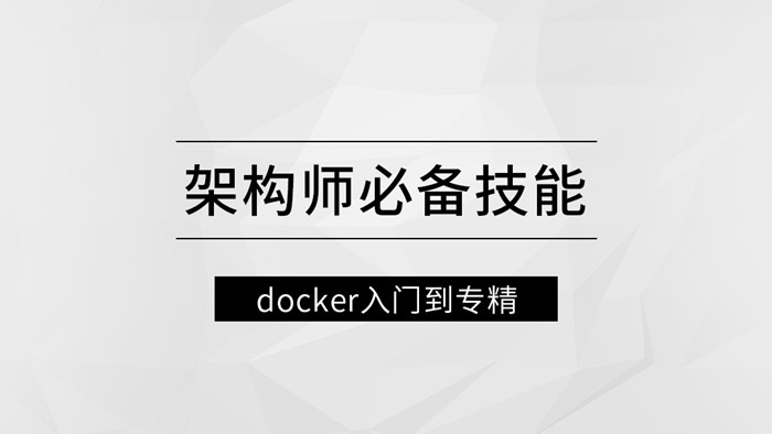 1661223406 架构师必备技能docker入门到专精