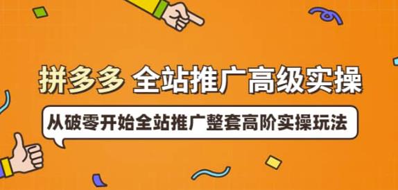 1661512969 拼多多全站推广高级实操：从破零开始全站推广整套高阶实操玩法