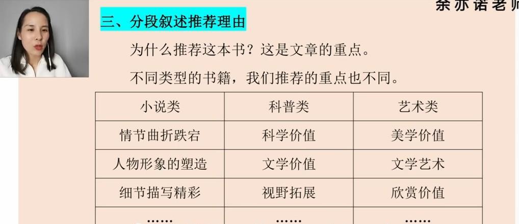 余亦诺老师语文课本单元同步作文课（9-13岁）（完结）