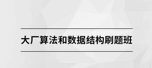 大厂算法和数据结构刷题班