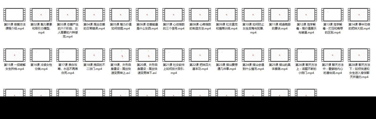 PUA课程《恋爱方法1.0》