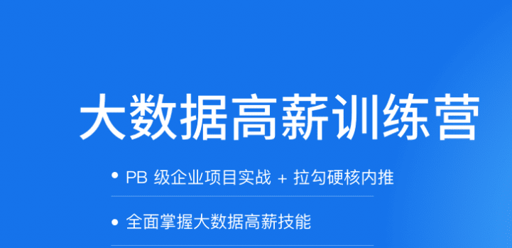 拉钩-大数据开发高薪训练营|2021年|完结无秘