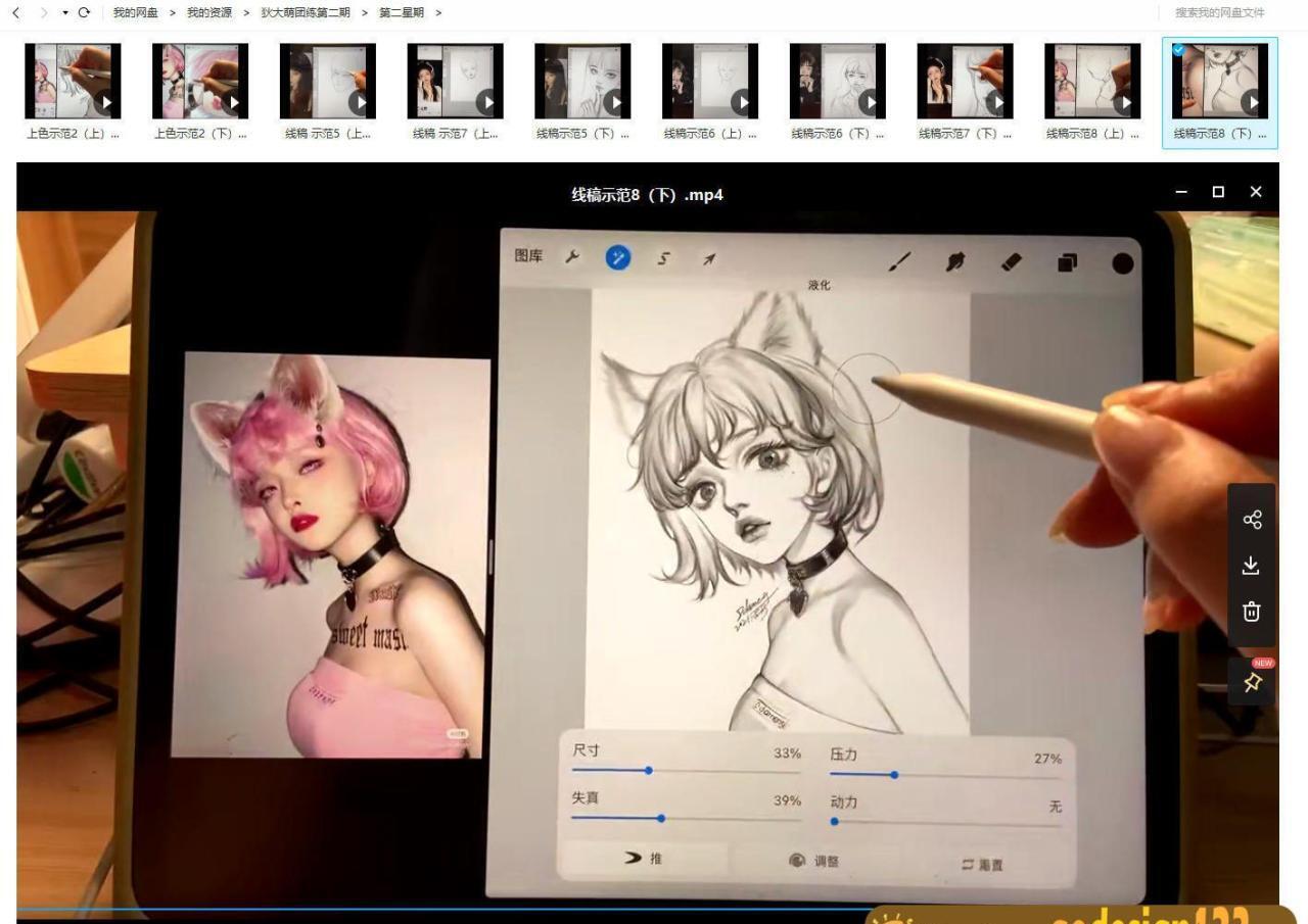 狄大萌Ipad头像团练第2期2021年5月28日结课【画质高清有笔刷】