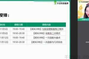 作业帮-刘岩 初二数学 2021寒假北师大尖端班