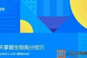 张鹏-猿辅导 高二生物必修三 暑假班