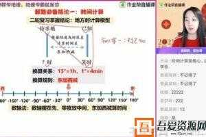作业帮-王群 高三地理 2021春季直播课  [视频]
