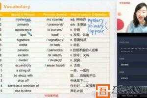 学而思-昆尼 高二英语 2020秋季目标985直播班  [视频]