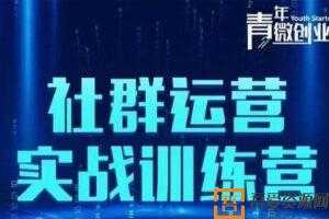 青年微创业《社群运营实战训练营》低成本打造吸金社群