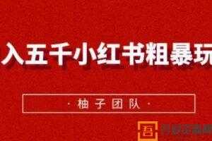 柚子-月入五千小红书粗暴玩法 适合上班族的副业