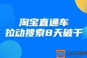 齐论教育 进阶战速课：淘宝直通车拉动搜索8天破千  [视频]