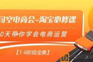 司空电商会-淘宝必修课 30天带你学会电商运营【1-6阶段全集】  [视频]