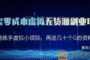 黄岛主商学院-淘宝零成本虚拟无货源项目2.0 单店月赚5000  [视频]