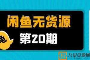 龟课《闲鱼无货源电商课程第20期》带你从0到月入20万  [视频]