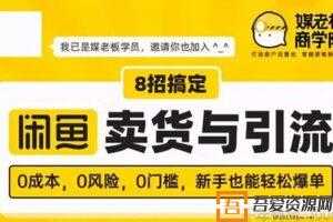 媒老板商学院-8招搞定闲鱼卖货与引流 零门槛新手也能轻松爆单  [视频]