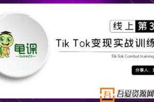 龟课《TikTok变现实战训练营线上第3期》轻松月入10000+  [视频]