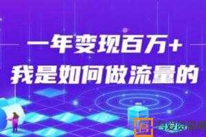 强子：我是如何通过引流一年变现百万的？  [视频]