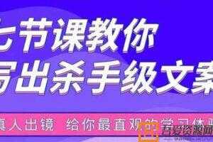 张根-视频破局吸金文案班 教你写出杀手级文案  [视频]