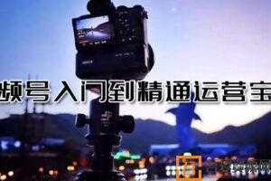 视频号入门到精通运营宝典 7大类目视频号内容运营指南  [视频]