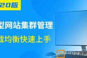 2020版大型网站集群管理视频课程【负载均衡快速上手】  [视频]