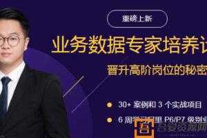 业务数据专家培养计划，晋升高阶岗位的秘密武器  [视频]