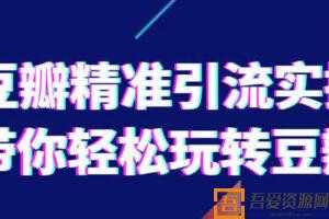 网络营销-社豆瓣精准引流实操 带你轻松玩转豆瓣2.0  [视频]