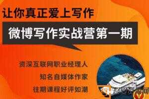 王老师微博超级写作实战营，自媒体写作实战营  [视频]