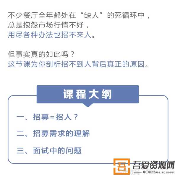 勺子课堂-陈斯琦《你的餐厅为什么招不到人》(图1) 勺子课堂-陈斯琦《你的餐厅为什么招不到人》(图1)