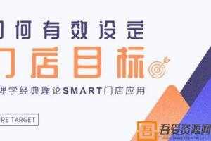 勺子课堂《如何有效设定门店目标》  [视频]