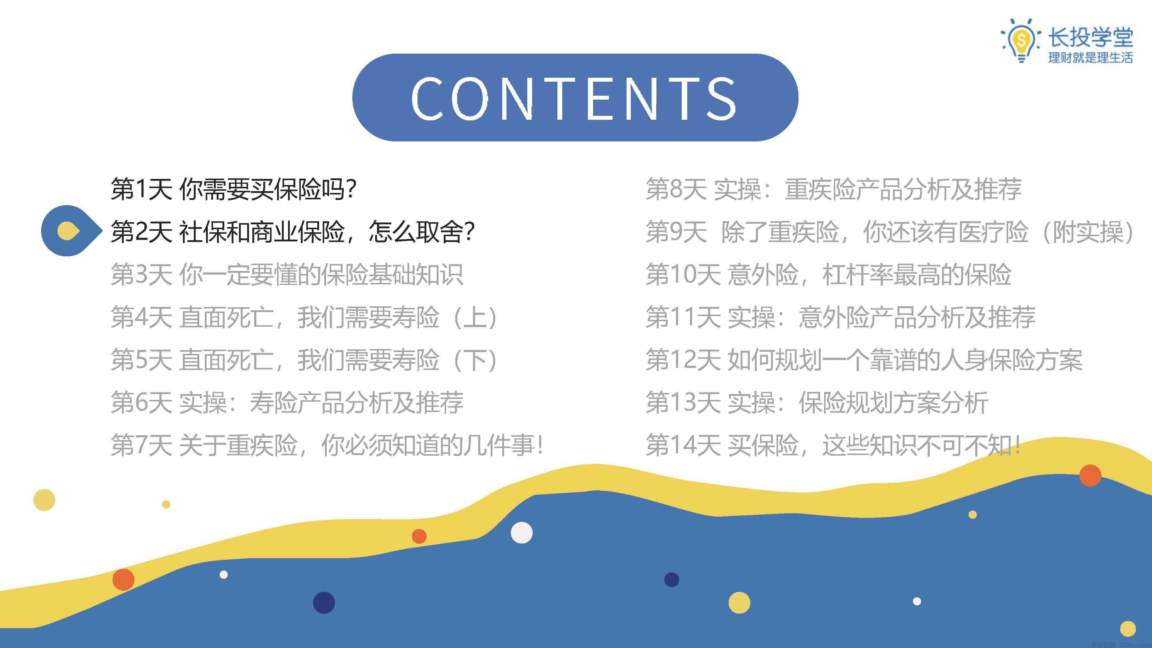 长投学堂-新版15天保险实战课程(图1) 长投学堂-新版15天保险实战课程(图1)