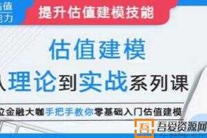 估值建模：从理论到实战系列课  [视频]