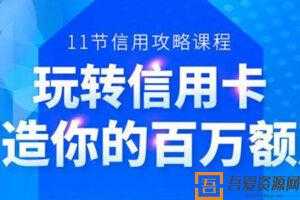 百万额度信用卡的全玩法 信用卡实战专家  [视频]