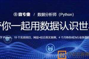 微专业-python数据分析师实战完整版  [视频]