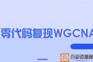零代码复现WGCNA教程  [视频]
