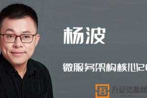 杨波-微服务架构核心20讲  [视频]