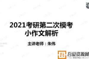 韦林文化-朱伟 2021考研英语课程  [视频]