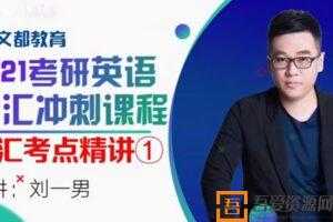 文都教育-刘一男 2021考研英语词汇冲刺 真题考点词汇  [视频]