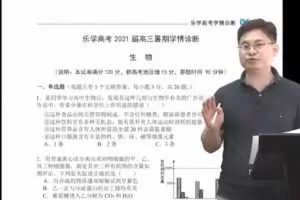 乐学在线-任春磊 高考生物 2021年学情诊断
