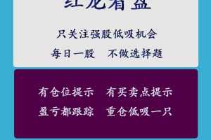 【换手率红龙看盘】实盘同步直播,每日重仓低吸—只强势股