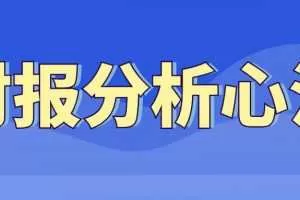【财务分析】财报分析心法视频讲座