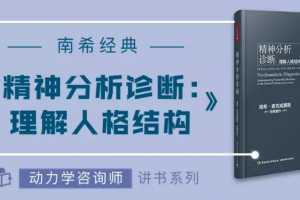 南希经典《精神分析诊断：理解人格结构》动力学咨询师讲读 14讲