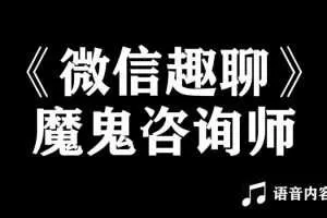 魔鬼咨询师阮琦：微信趣聊班