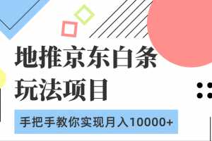 柚子团队内部课程：地推京东白条玩法项目，手把手教你实现月入10000+