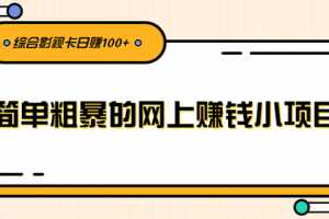 柚子团队内部项目：简单粗暴的网上赚钱小项目，综合影视卡日赚100+【视频教程】